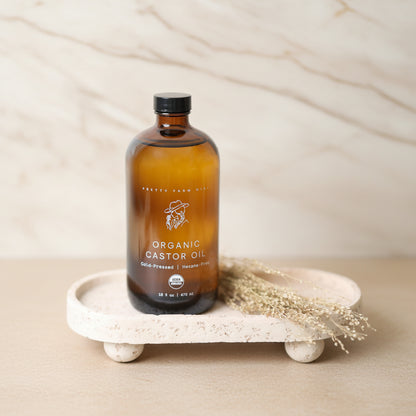 Pure Organic Cold Pressed Hexane-Free Castor Oil