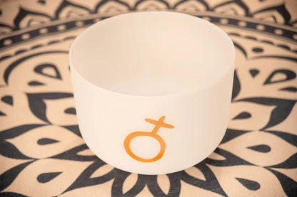 12" Planetary Tuned Crystal Singing Bowl, Earth Platonic Year 172.06 Hz