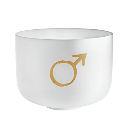 12" Planetary Tuned Crystal Singing Bowl, Mars 144.72 Hz