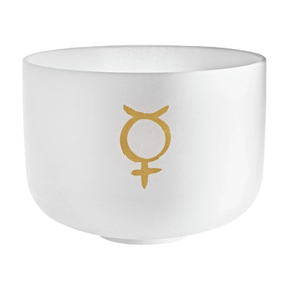12" Planetary Tuned Crystal Singing Bowl, Mercury 141.27 Hz