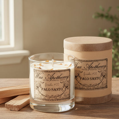 Palo Santo 7 oz Botanical Candle in Scotch Glass