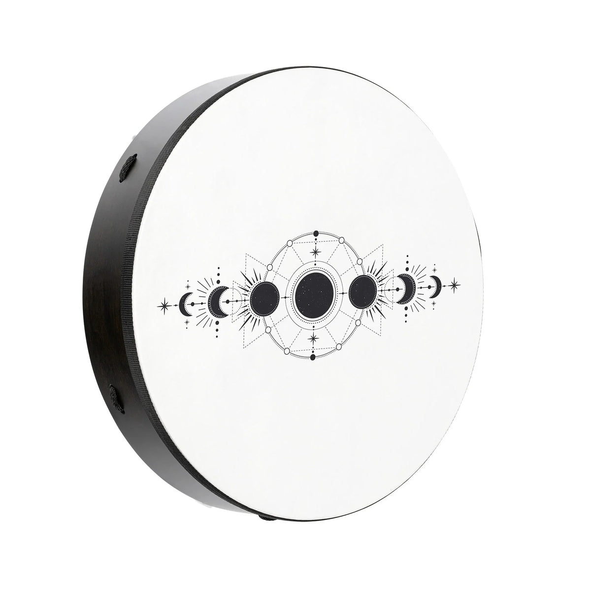 18" Ritual Drum, Moon Phases, True Feel Synthetic Head