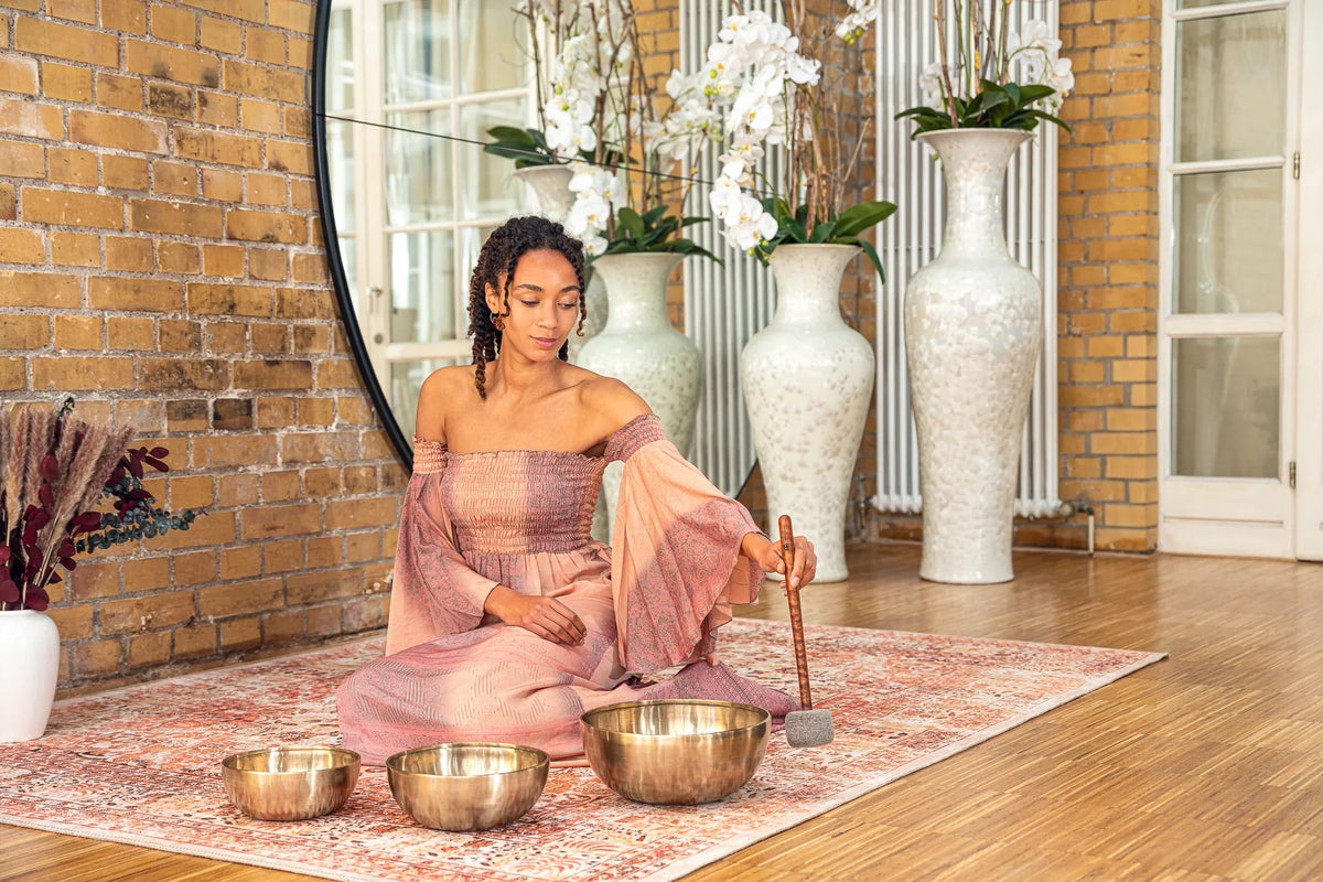 3-Piece Energy Therapy Series Singing Bowl Set, 1000/1400/2200g