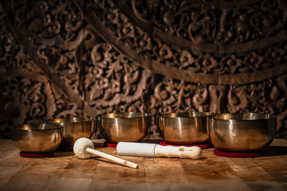 5-Piece Universal Series Singing Bowl Set, 400/500/600/700/750g
