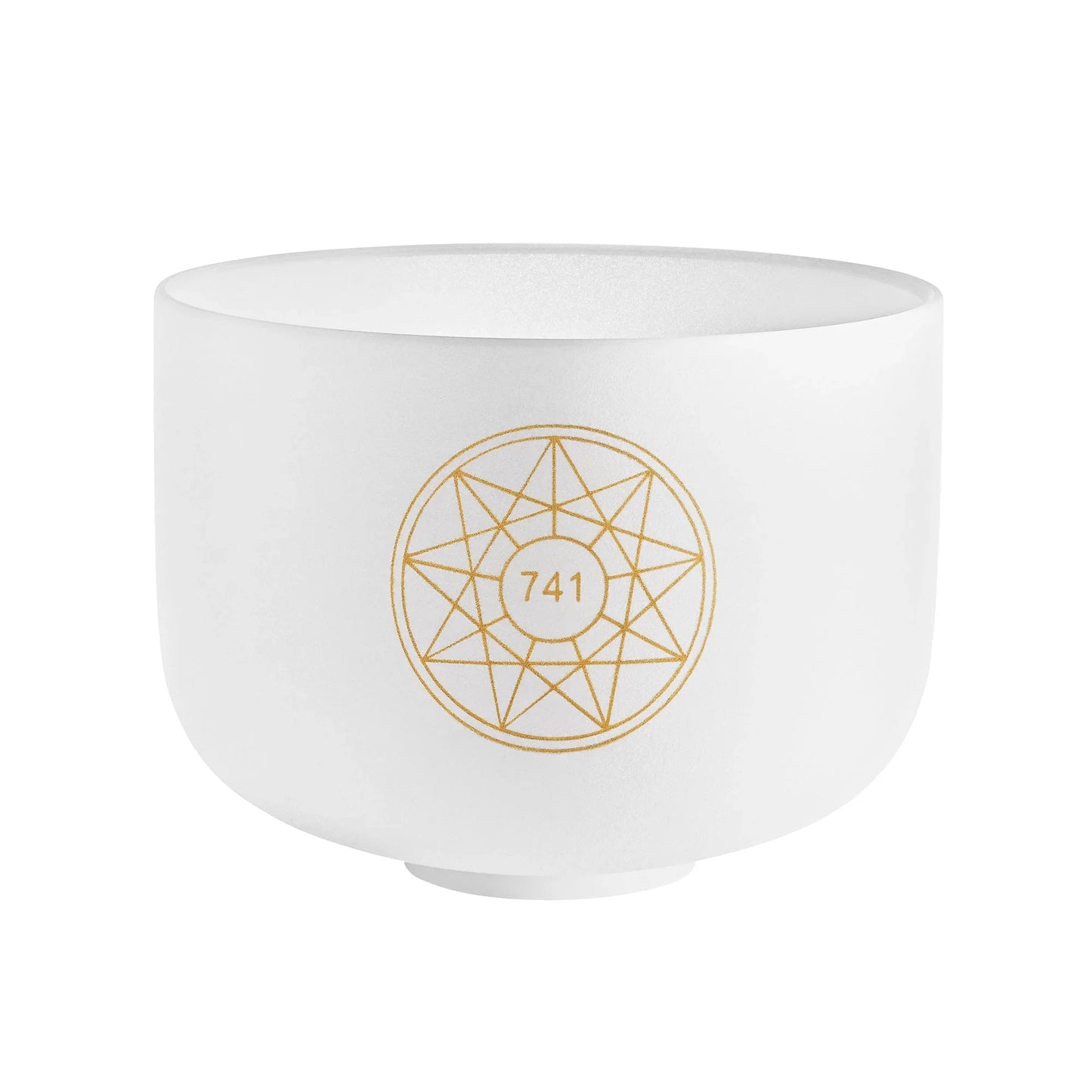 10" Solfeggio Crystal Singing Bowl, Sol 741 Hz, Note F#4