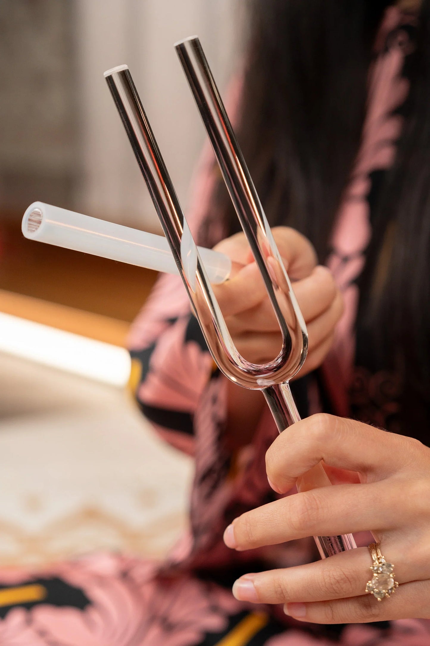 Solfeggio Crystal Tuning Fork, 528 Hz / C5