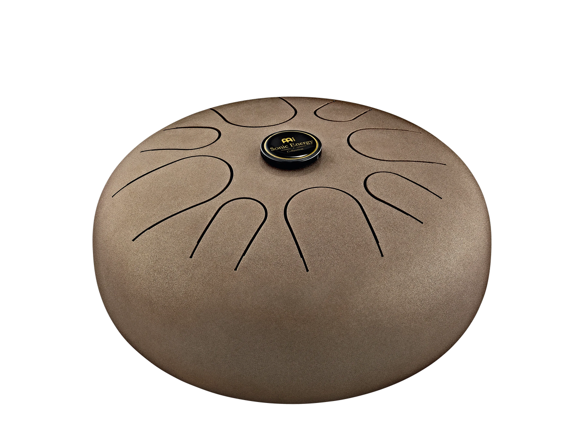 12" Steel Tongue Drum, A Minor, Vintage Brown