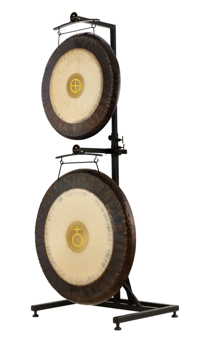 Pro Gong Stand, Up to 40",  Black Powder-coated Steel