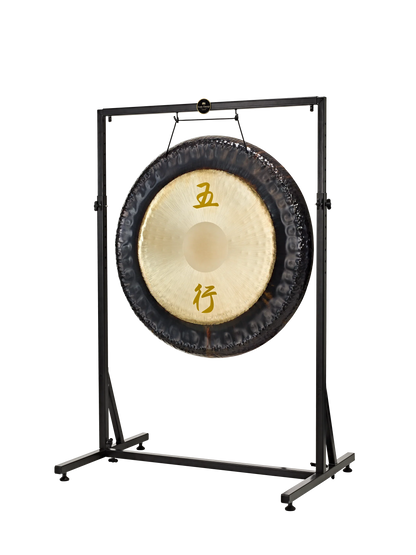 Framed Gong Stand, Up to 40", Black Powder-Coated Steel