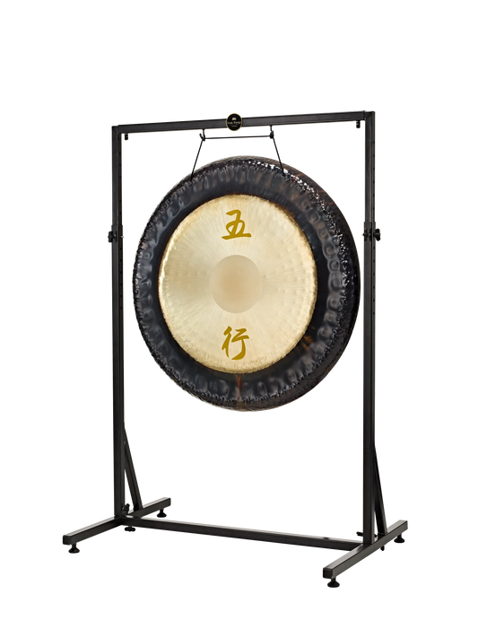 Framed Gong Stand, Up to 40", Black Powder-Coated Steel