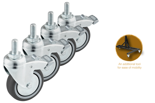 Gong Stand Wheels, Set of Four