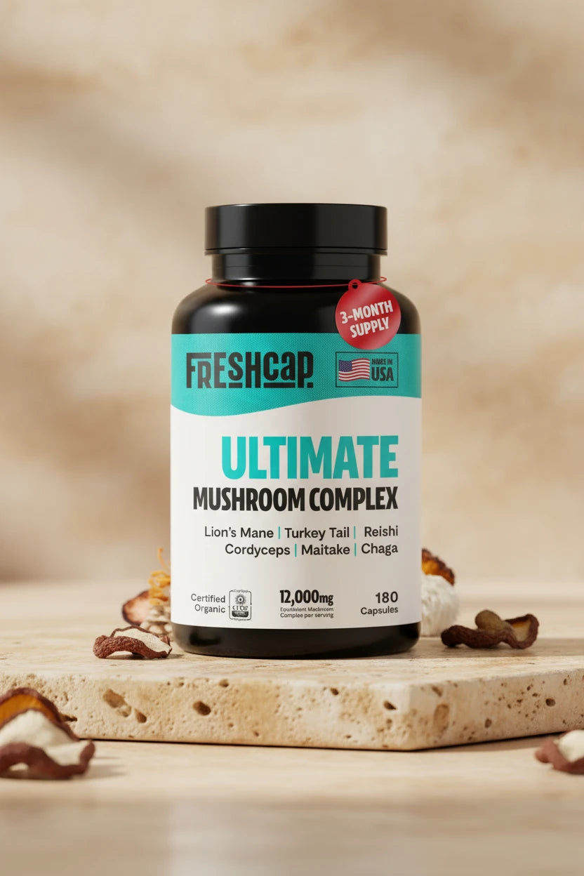 Organic Mushroom Complex Supplement Capsules