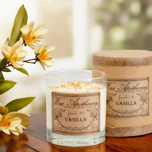 Vanilla 7 oz Botanical Candle in Scotch Glass