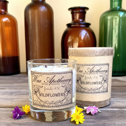 Wildflowers 7 oz Botanical Candle in Scotch Glass