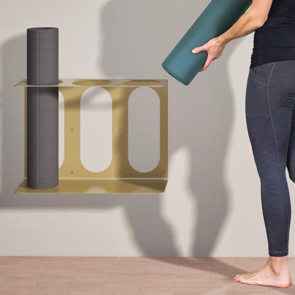 Yoke Yoga Mat Rack | Holds 3 Mats/Rollers