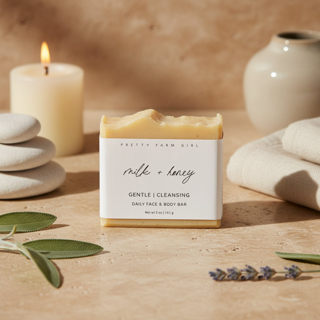 Fragrance Free Handmade Tallow + Goat Milk Soap Bar Trio