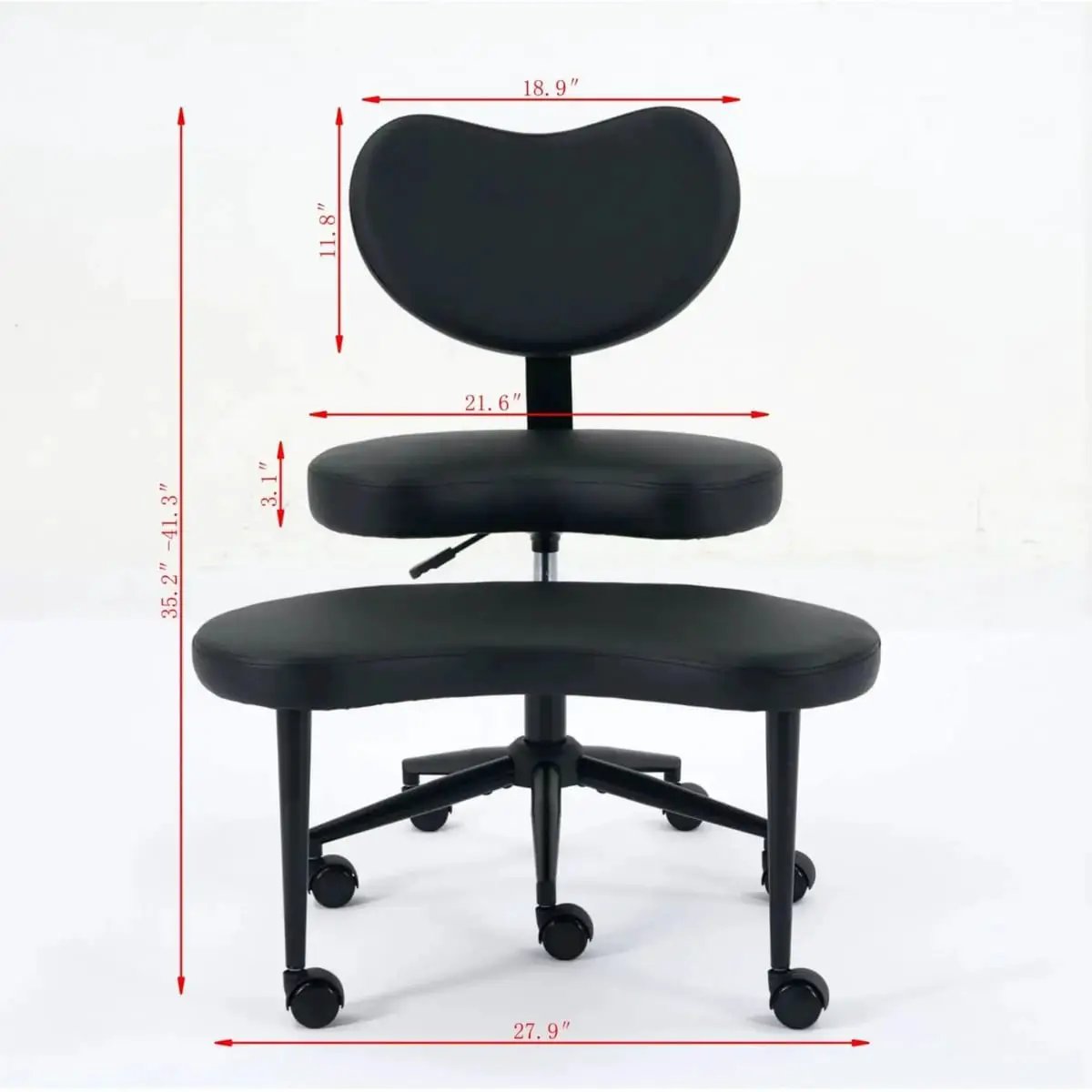 Plus Size Meditation Chair With Wheels Cross Legged Design
