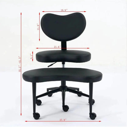 Plus Size Meditation Chair With Wheels Cross Legged Design