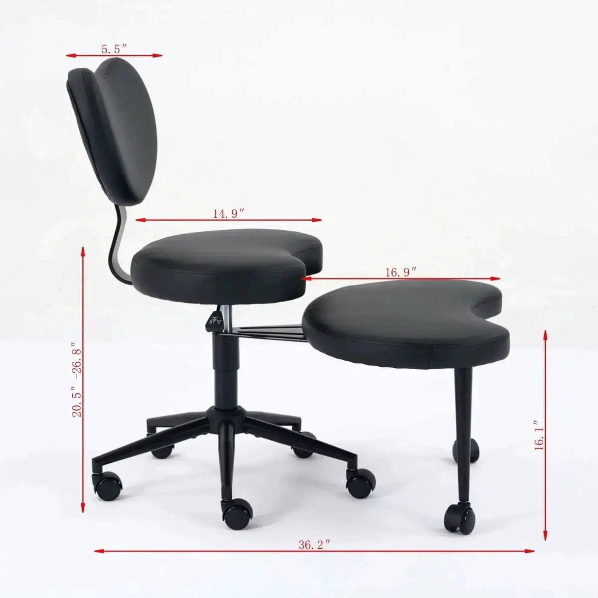 Plus Size Meditation Chair With Wheels Cross Legged Design