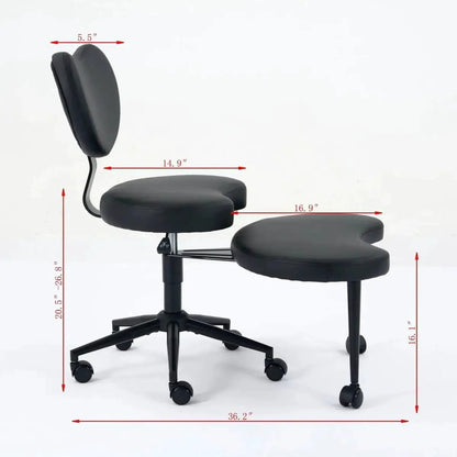 Plus Size Meditation Chair With Wheels Cross Legged Design