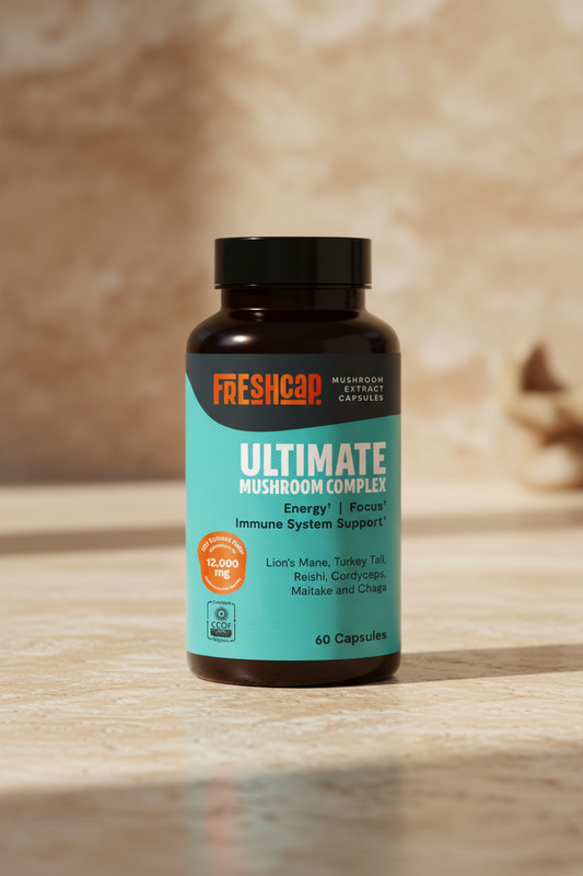 Organic Mushroom Complex Supplement Capsules