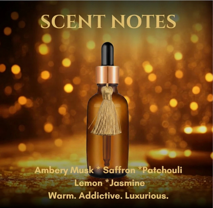 Midas Touch Gilded Anointing Oil – Amber Musk & Saffron Ritual Oil